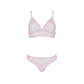 Ensemble de lingerie Pamela Pink | Body en tulle avec nœuds - vignette 2