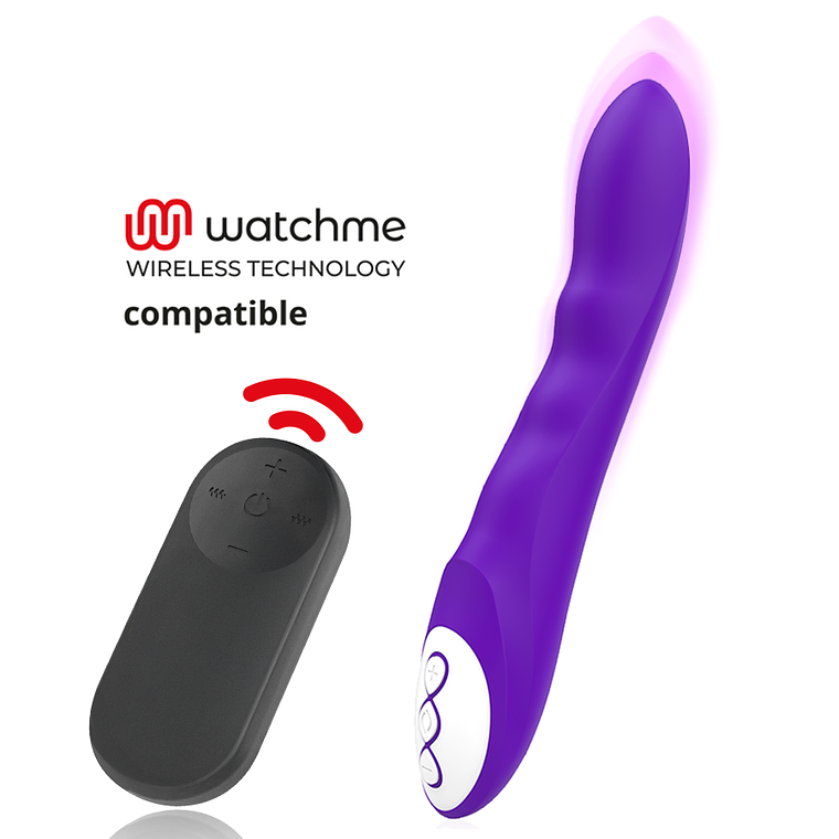 Vibrador Compatível com WatchMe GALATEA DANTE | 10 Padrões Lilás 2