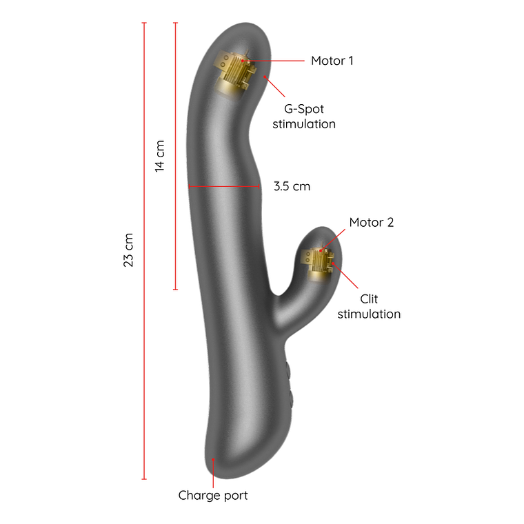 Vibrador Rabbit com App ONINDER OSLO | Rotação e Vibração 3