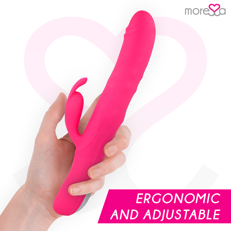 Vibrador Rabbit com Rolamento MORESSA WARREN | 7+4 Modos 25,5cm 3
