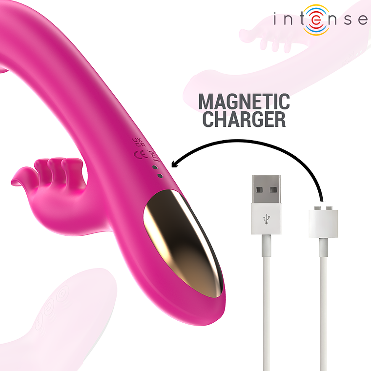 Vibrador Rabbit Multifuncional INTENSE CHRISTINA | 3 Motores 22,5cm 4