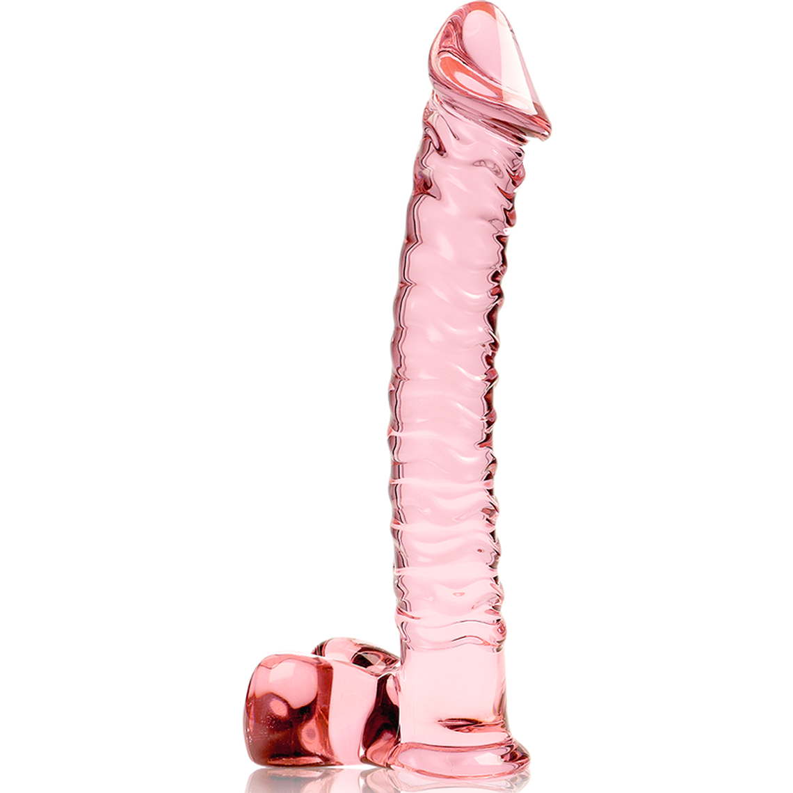 Dildo de Vidro NEBULA IBIZA Modelo 23 | 21,5cm Borossilicato Rosa 2