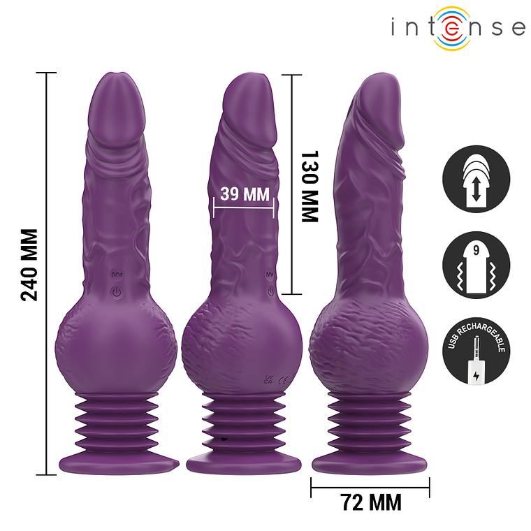 Vibrador com Impulso INTENSE TATUM | 3 Up&Down + 9 Vibrações 4