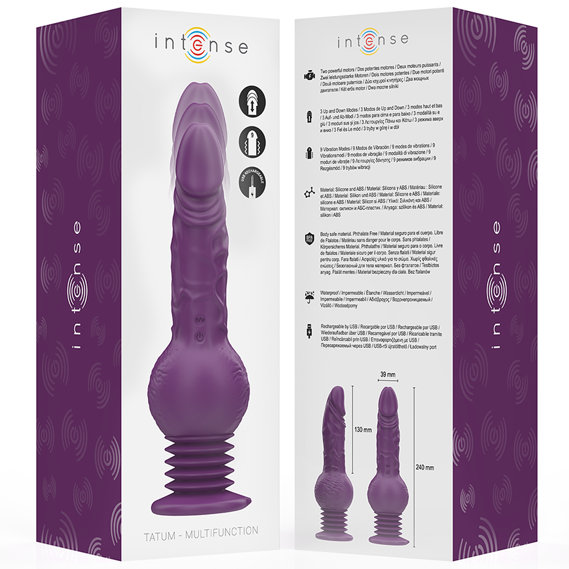 Vibrador com Impulso INTENSE TATUM | 3 Up&Down + 9 Vibrações 6