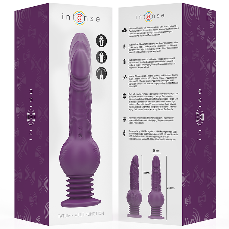 Vibrador com Impulso INTENSE TATUM | 3 Up&Down + 9 Vibrações 6