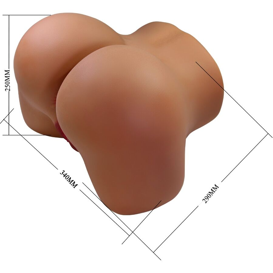 Nádegas Femininas Realistas CRAZY BULL WENDY | 11kg Vibração Sucção Som 5