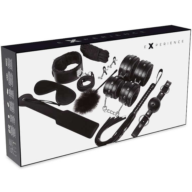 Kit Bondage Experience Fetish Série Preta | 11 Peças Couro Vegano 4
