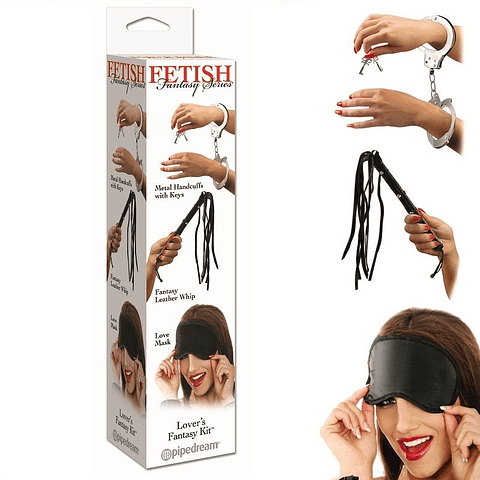 Kit Bondage Iniciante Fetish Fantasy Series | Algemas Chicote Máscara