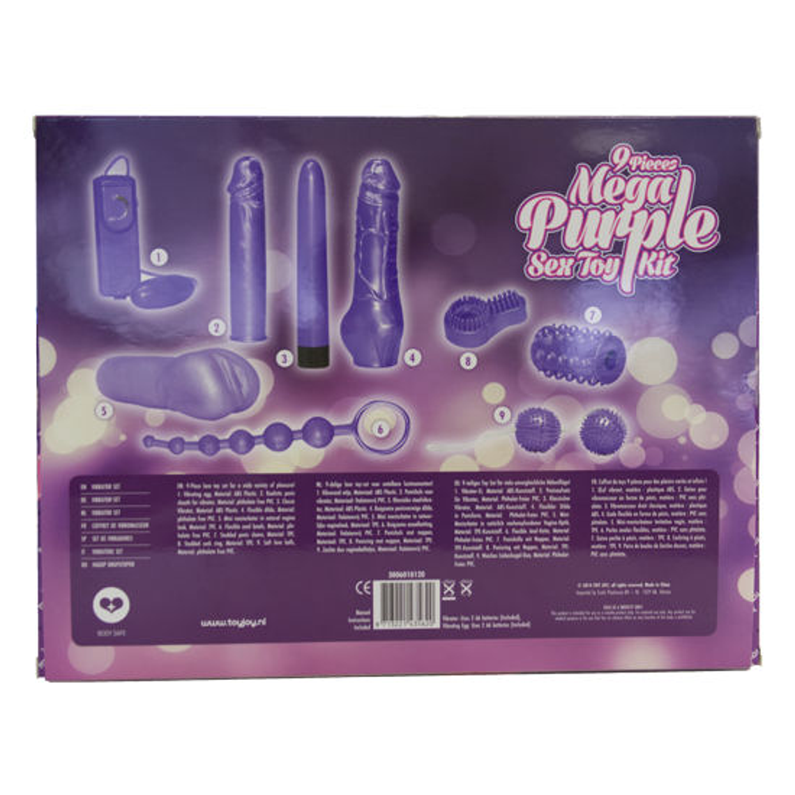 Kit de Brinquedos Sexuais 9 Peças | Para Casal Estimulação Completa 3