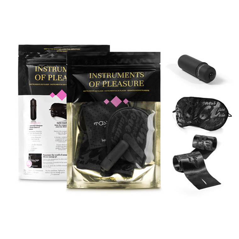 Kit Bondage Principiante BIJOUX Nivel Violeta | Esposas Máscara Bala 7
