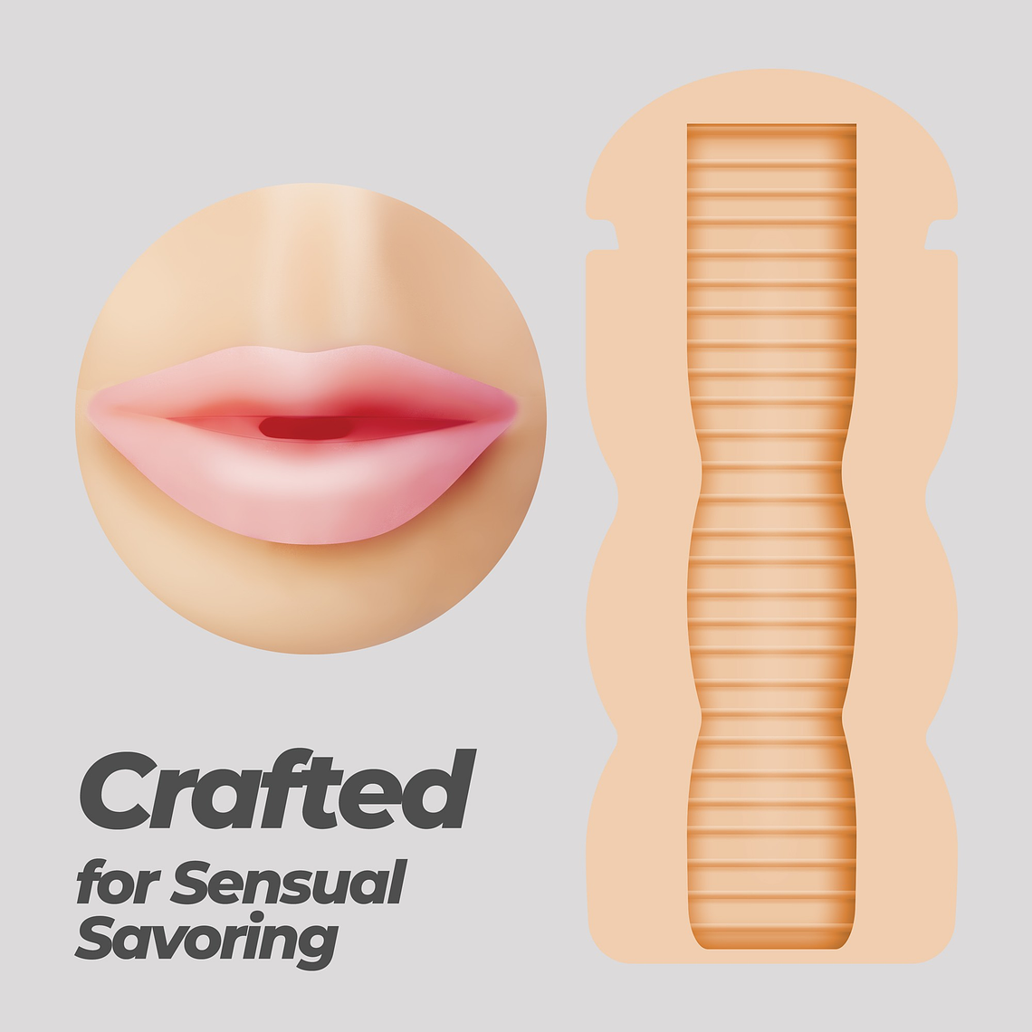 Lot de 72 masturbateurs oraux portables Crushious Fappuccino | Hot Mouth 7