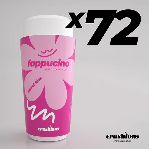 Pack 72 Masturbador Oral Portátil Crushious Fappucino | Boca Quente