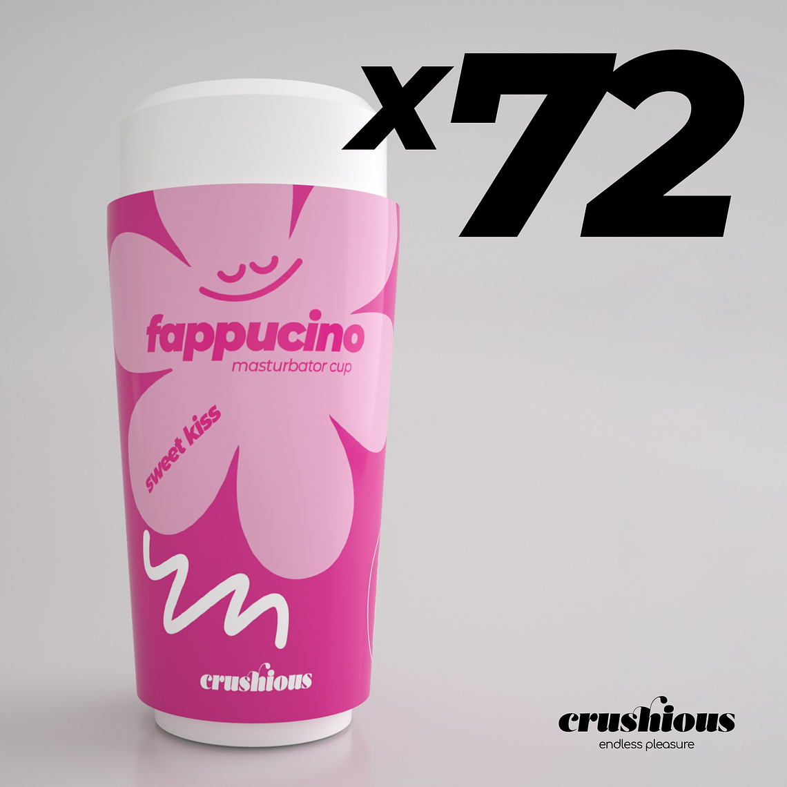 Lot de 72 masturbateurs oraux portables Crushious Fappuccino | Hot Mouth 1