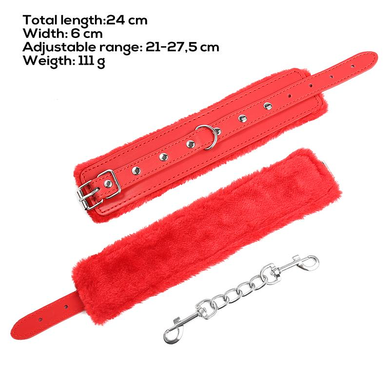 Algemas Bondage com Pelo Latetobed | Ajustáveis Forro Felpado 3