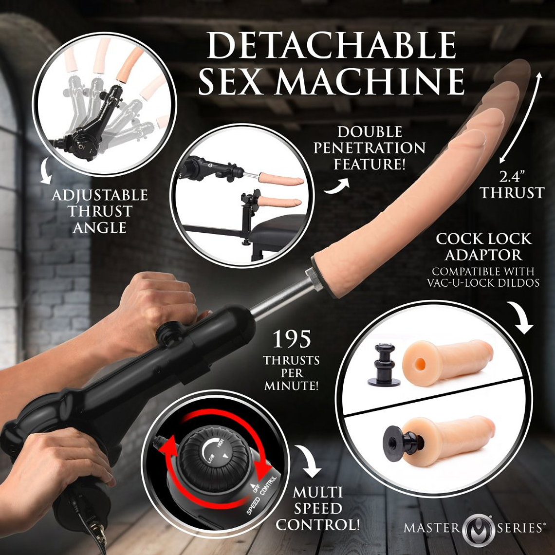 Machine sexuelle Breed Master avec support de reproduction ajustable 8