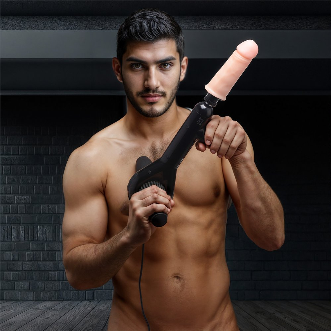 Máquina Sexual Pro-Bang Portátil com Controlo Remoto e Ventosas 6