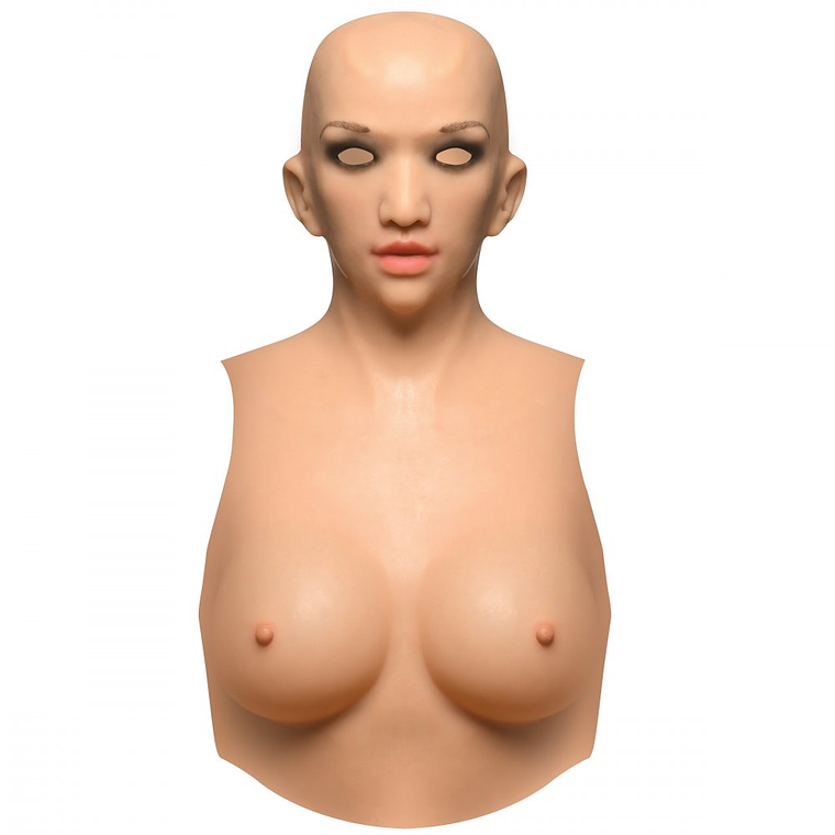 Combinaison sexy en silicone pour tête, visage et seins C 5