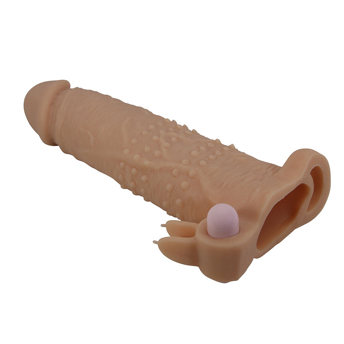 Pretty Love Quillon Penis Sleeve 17cm with Removable Clitoral Vibrator 4
