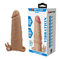 Pretty Love Quillon Penis Sleeve 17cm with Removable Clitoral Vibrator - thumbnail 1