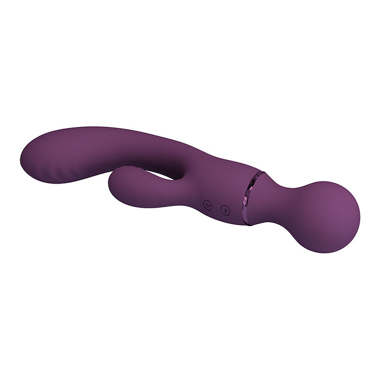 Vibrador Coelho Roxo Pretty Love Ponto G com 10 Modos e USB 5