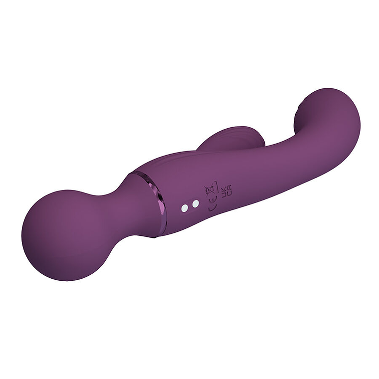 Vibrador Coelho Roxo Pretty Love Ponto G com 10 Modos e USB 4