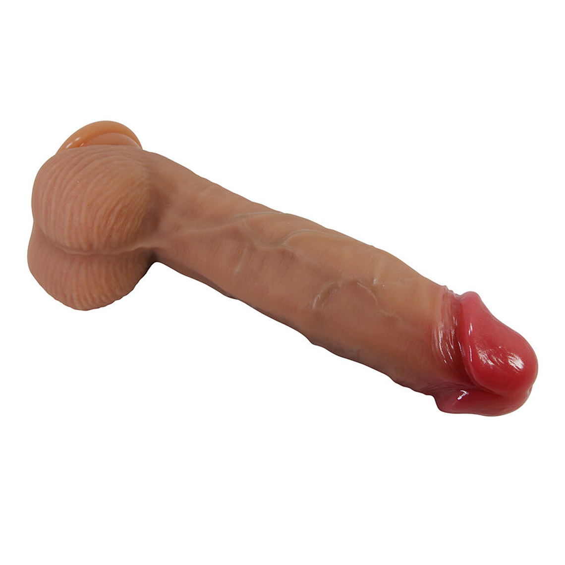 Dildo Realista Orton Pretty Love 23,5cm Silicone com Ventosa e Veios 4