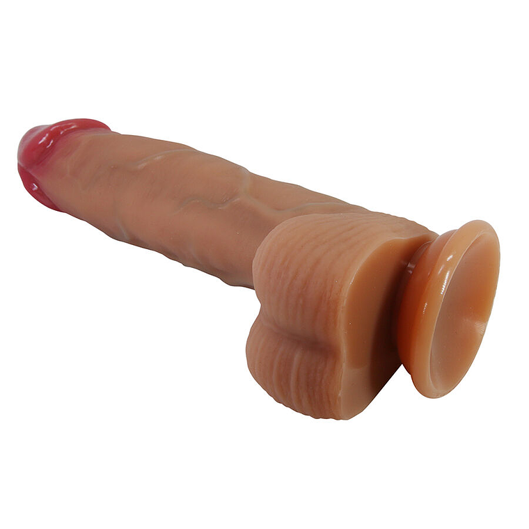 Dildo Realista Orton Pretty Love 23,5cm Silicone com Ventosa e Veios 5