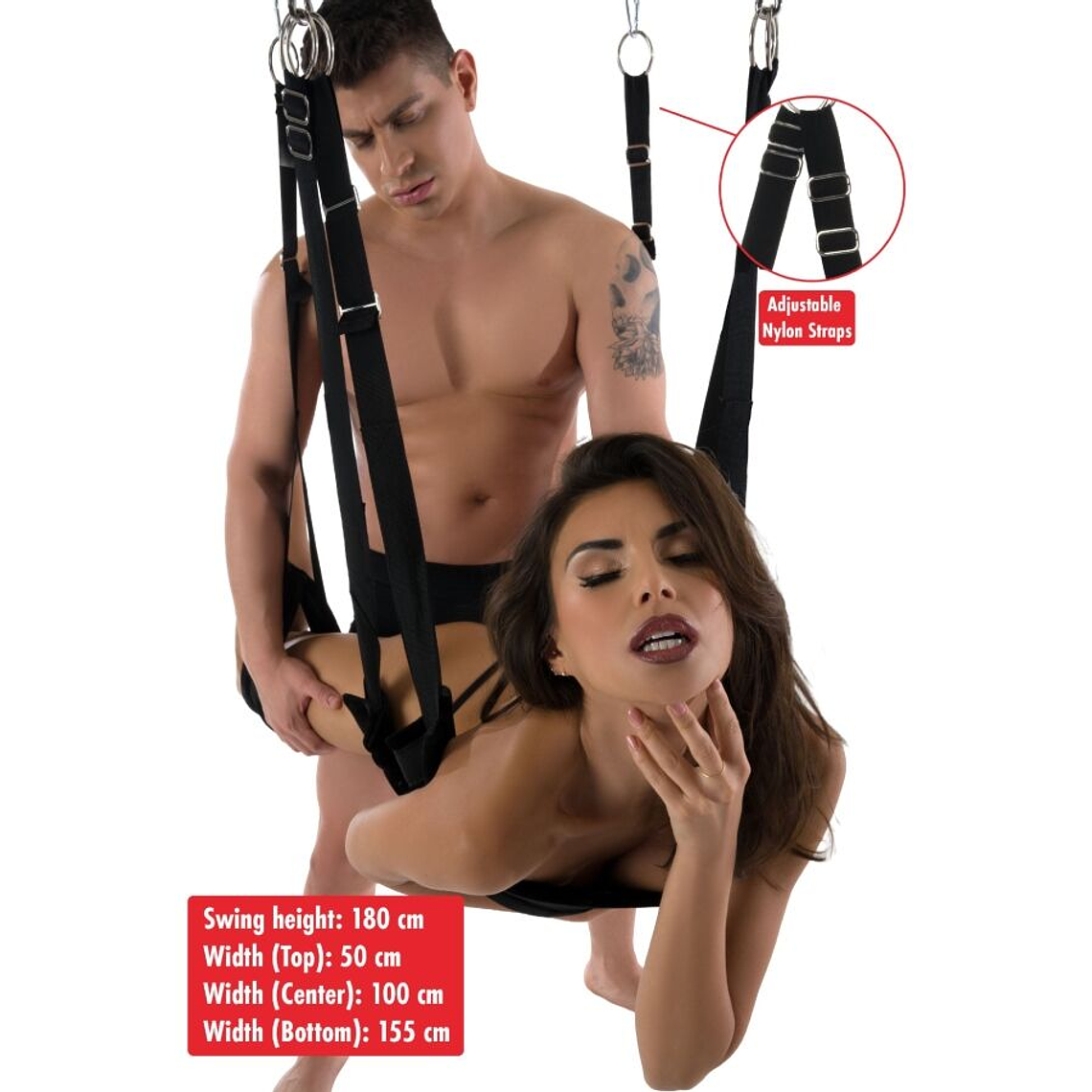 Baloiço Sexual Extreme Lovers Hidden Desire com Suporte Independente 180cm 6