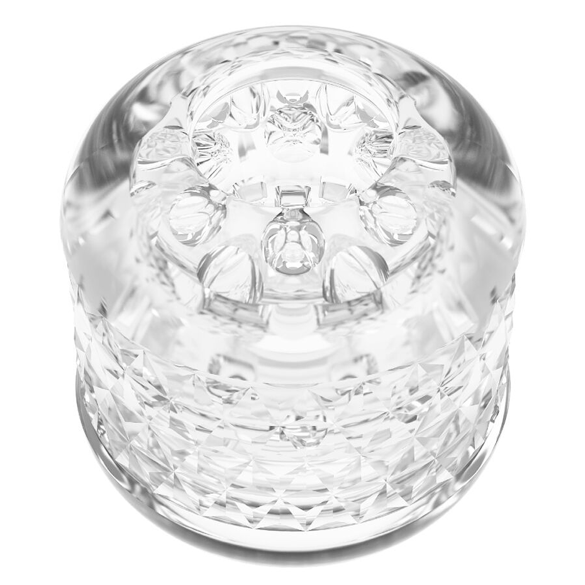 Masturbateur transparent à double entrée Cary Pretty Love avec textures 3D 6