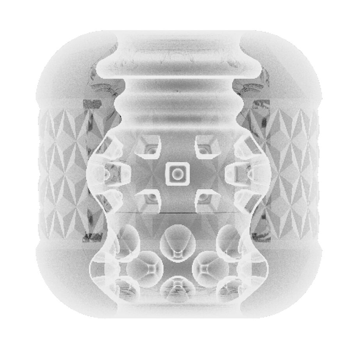 Masturbateur transparent à double entrée Cary Pretty Love avec textures 3D 7