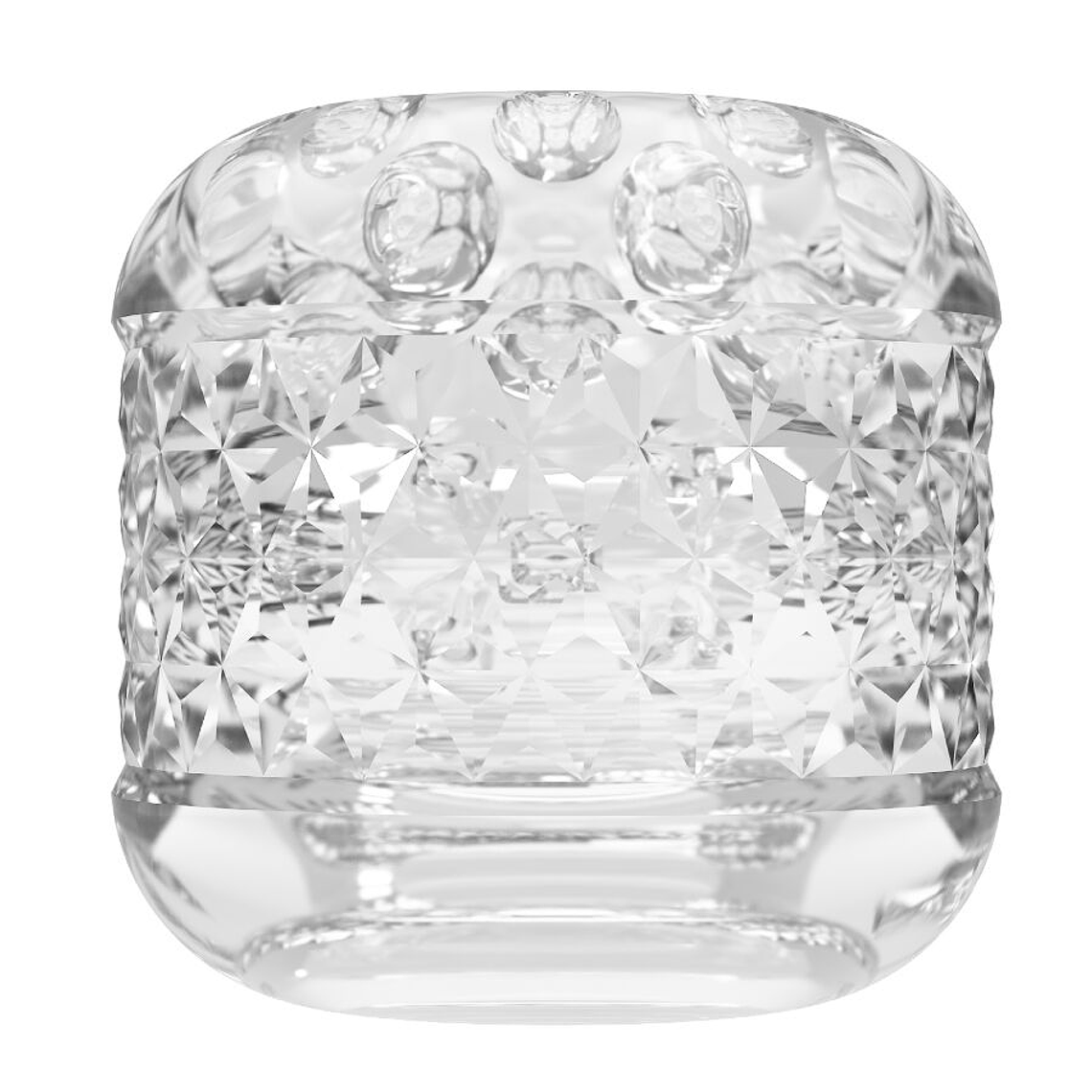 Masturbateur transparent à double entrée Cary Pretty Love avec textures 3D 8