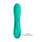 Vibromasseur point G Pretty Love Turquoise DJ Stick avec stimulateur clitoridien, 10 modes - vignette 3
