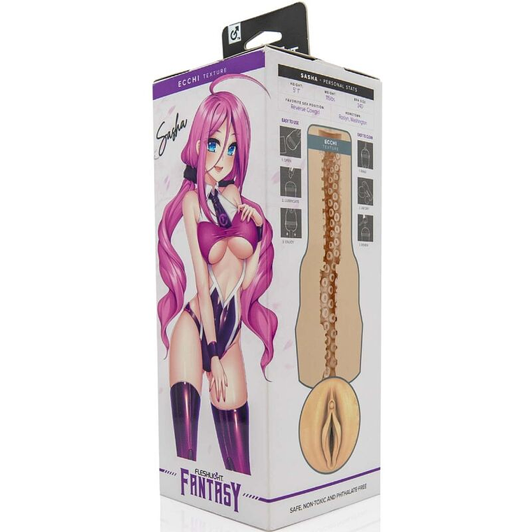 Masturbador Fleshlight Fantasia Sasha Nakamoto Textura Ecchi Anime 7