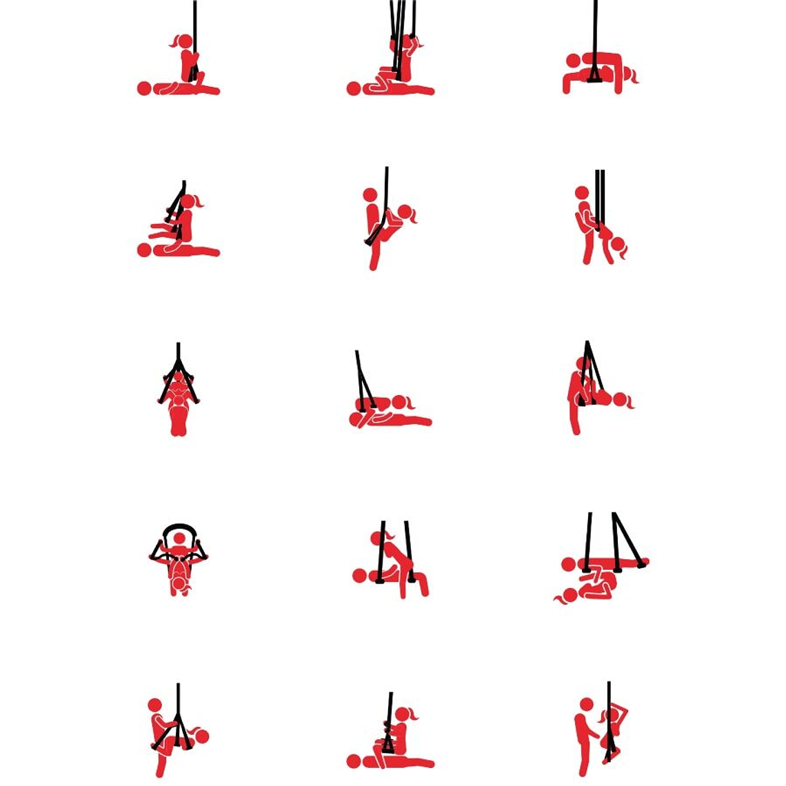 Baloiço Sexual Anchor Lovers Extreme Hidden Desire 360° com Suporte Ajustável 5