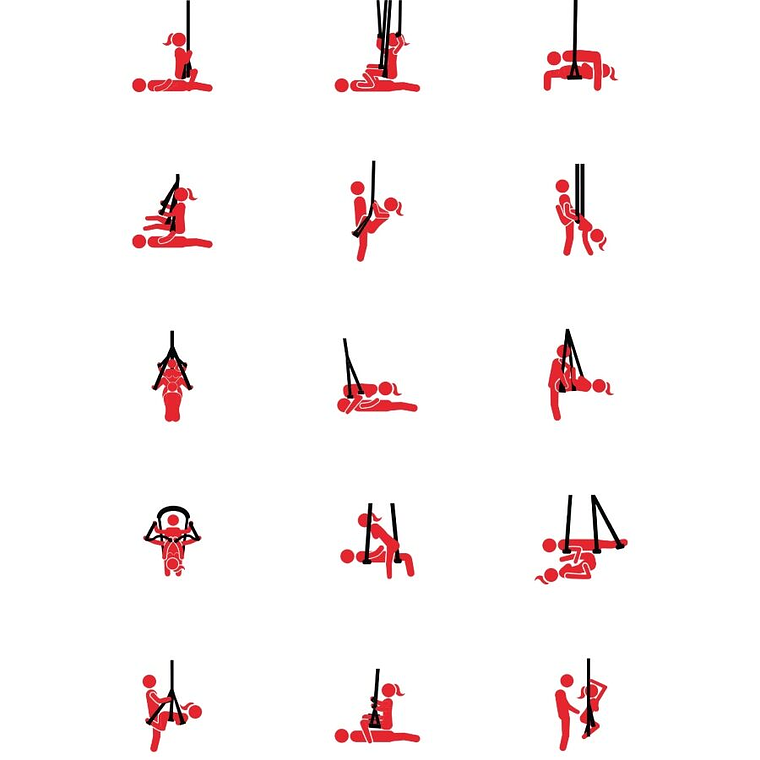 Baloiço Sexual Anchor Lovers Extreme Hidden Desire 360° com Suporte Ajustável 5