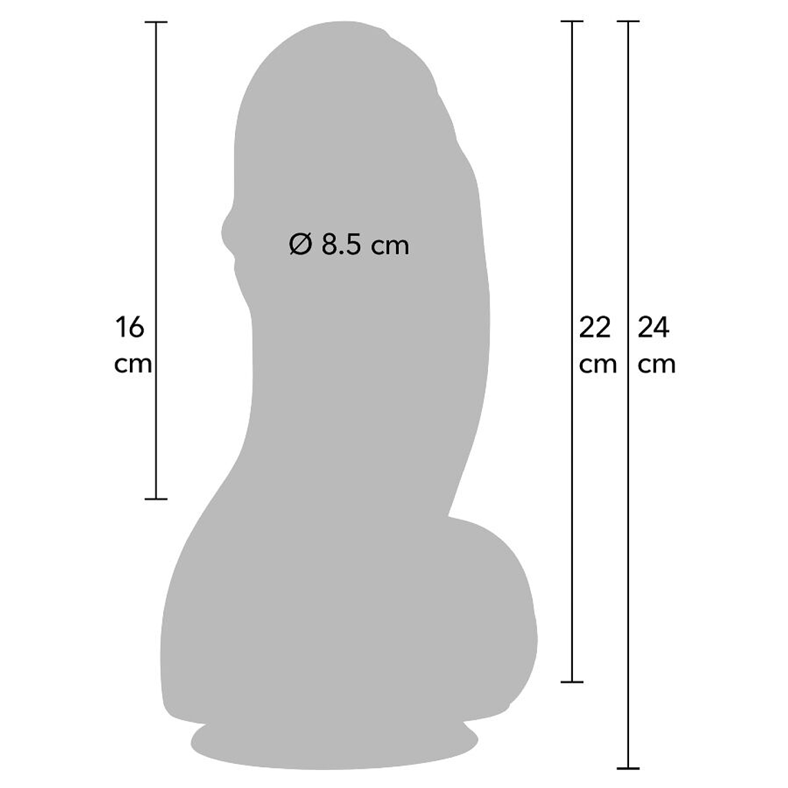 Dildo Fat Boys Inferno Hidden Desire 22cm 8,5cm Diâmetro com Ventosa 6