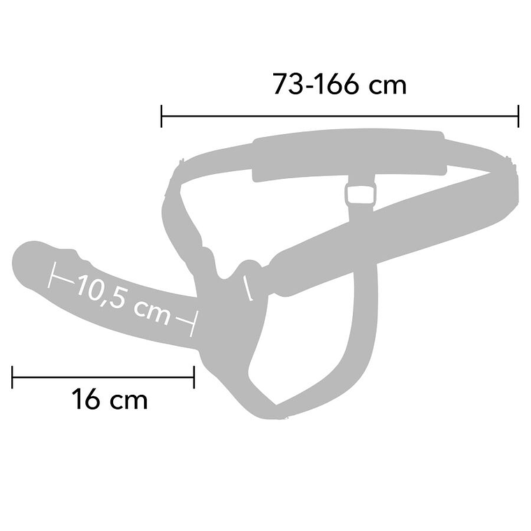 Capa Peniana Inferno Hidden Desire 16cm com Arnês Ajustável e Silicone Médico 5