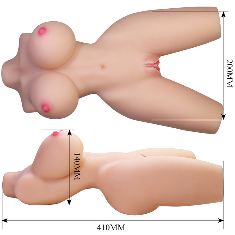 Masturbador Lily Crazy Bull Tronco Feminino Realista 4kg Vagina e Anal 7