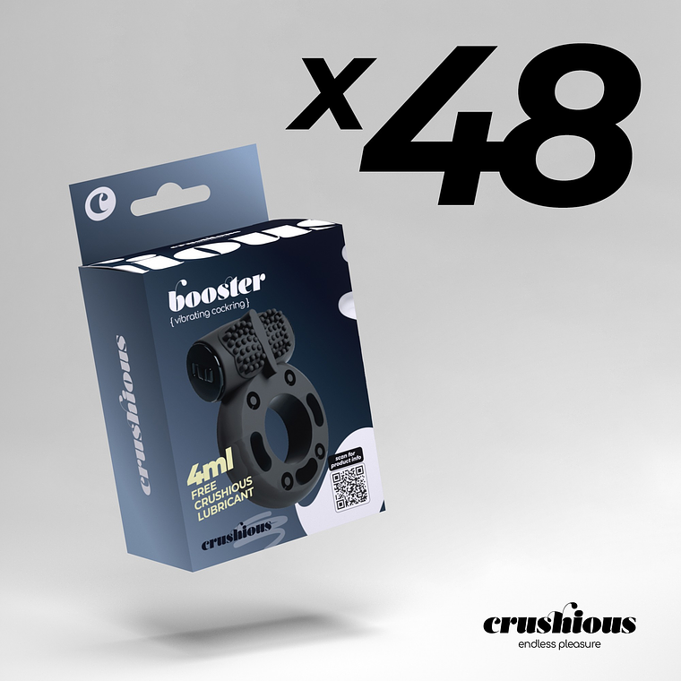 Anel Peniano Booster Crushious com Bala Vibratória Pack 48 Unidades 1