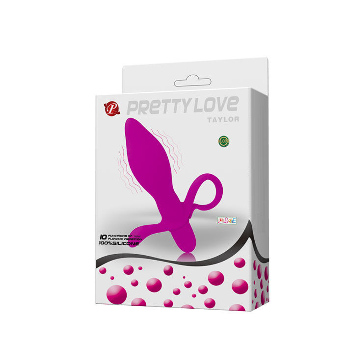 Vibrador Taylor Pretty Love Silicone 10 Funções com Estimulador Clitorial 10