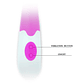 Vibrador Charles Pretty Love Lilás e Branco 30 Impulsos Silicone FDA - Miniatura 4