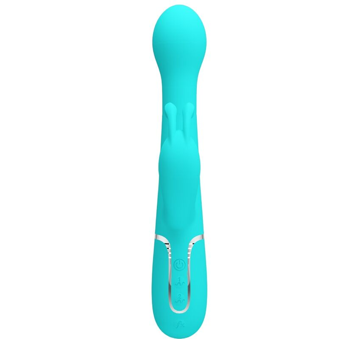 Vibrador Coelho Dejon Pretty Love 3 em 1 Multifunções Aqua Verde 5