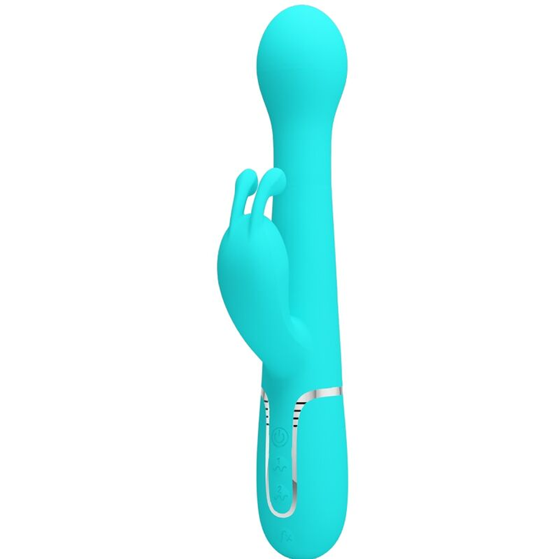 Vibrador Coelho Dejon Pretty Love 3 em 1 Multifunções Aqua Verde 6