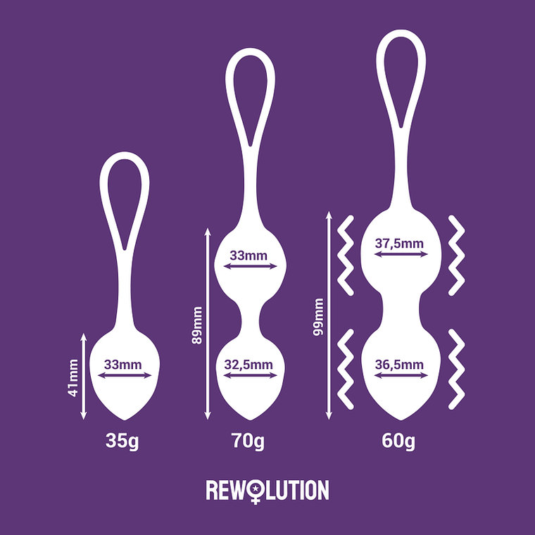 Bolas do Amor Rewobeads Rewolution Controlo Remoto WatchMe 3 em 1 5