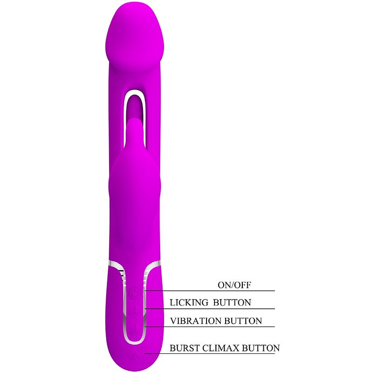 Vibrador Coelho Dejon Pretty Love 3 em 1 Multifunções Fúcsia 9