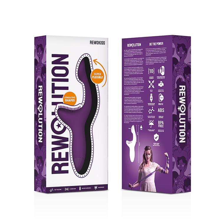 Vibrador Rewokiss Rewolution Ponto A Dupla Ação 2 Motores FlexiREWOTechnology™ 8