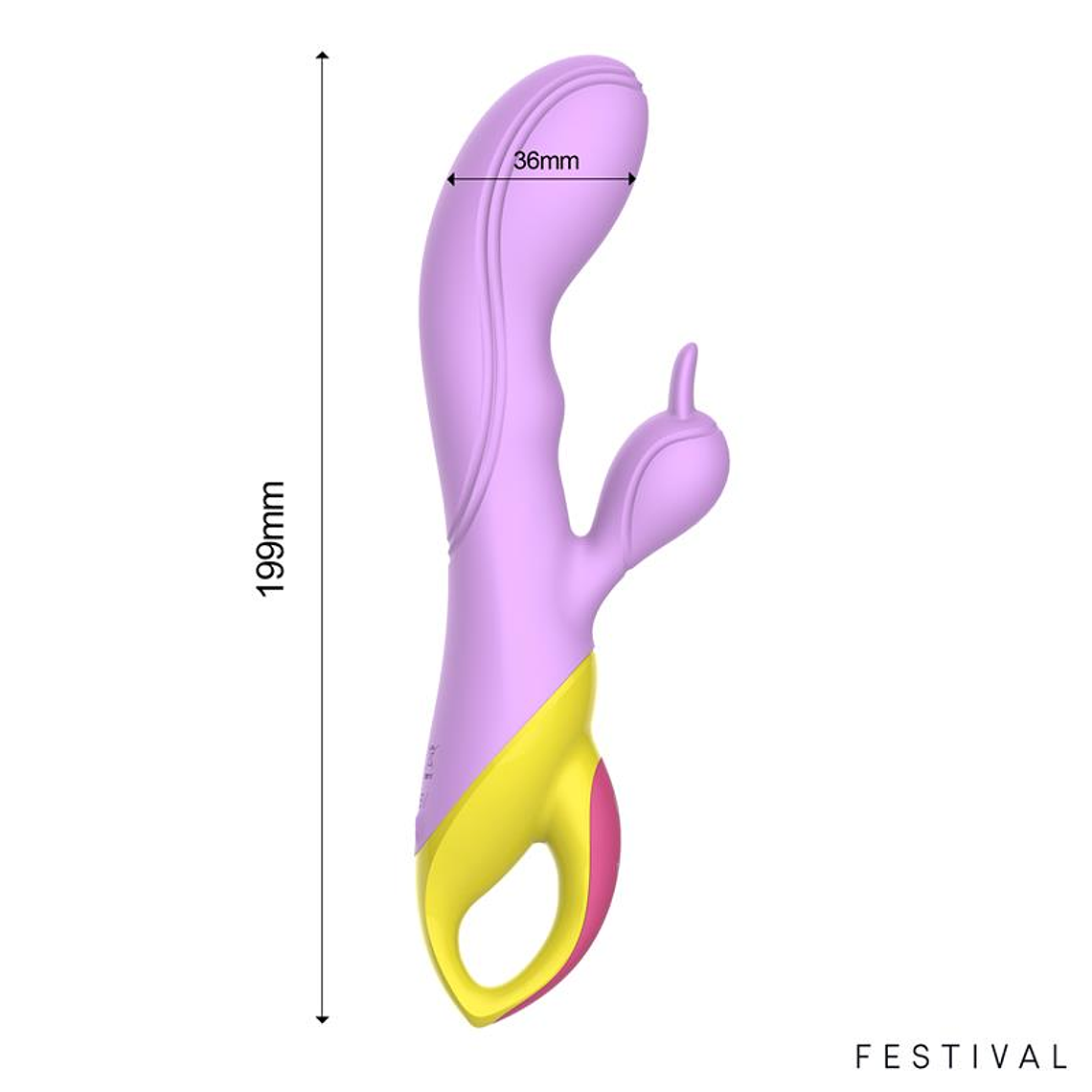Lilly Festival Vibrator 10 Modes Ergonomic Silicone USB Magnetic 13