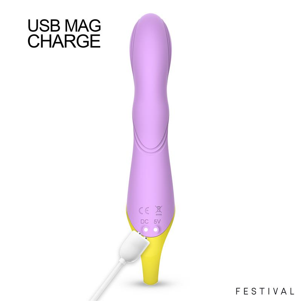 Lilly Festival Vibrator 10 Modes Ergonomic Silicone USB Magnetic 6