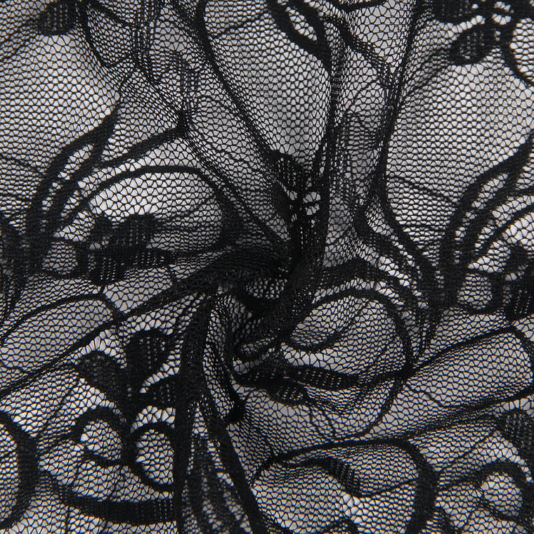 Nuisette en dentelle noire sublime avec bretelles réglables, lingerie haut de gamme des États-Unis 9