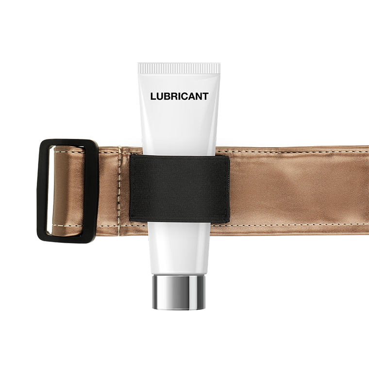 Arnês Fantasia Mythology Bronze S/M Vegano Ajustável Anéis 5cm 5